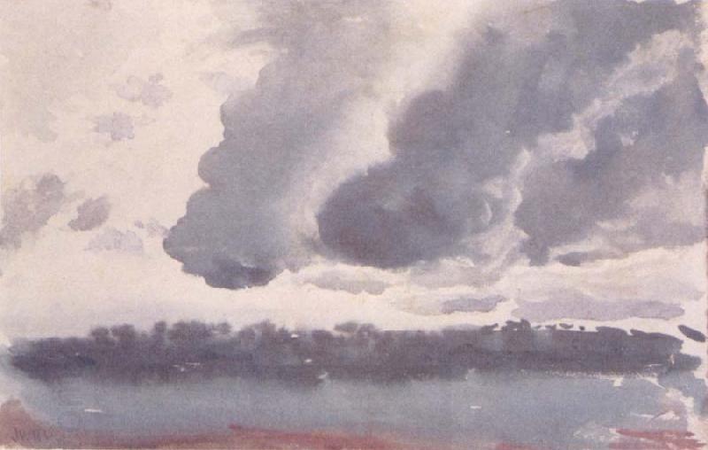 James Walter Robert Linton Untitled(Stormy clouds with earth and water) China oil painting art